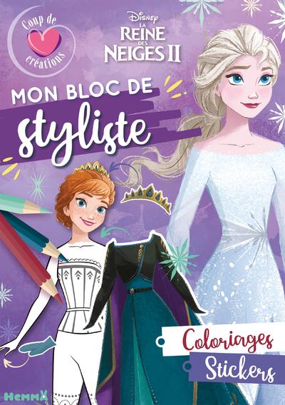 Mon bloc de styliste - reine des neiges 2 (elsa & anna)