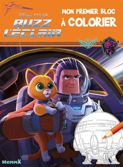 Disney pixar buzz l'eclair - mon premier bloc a colorier