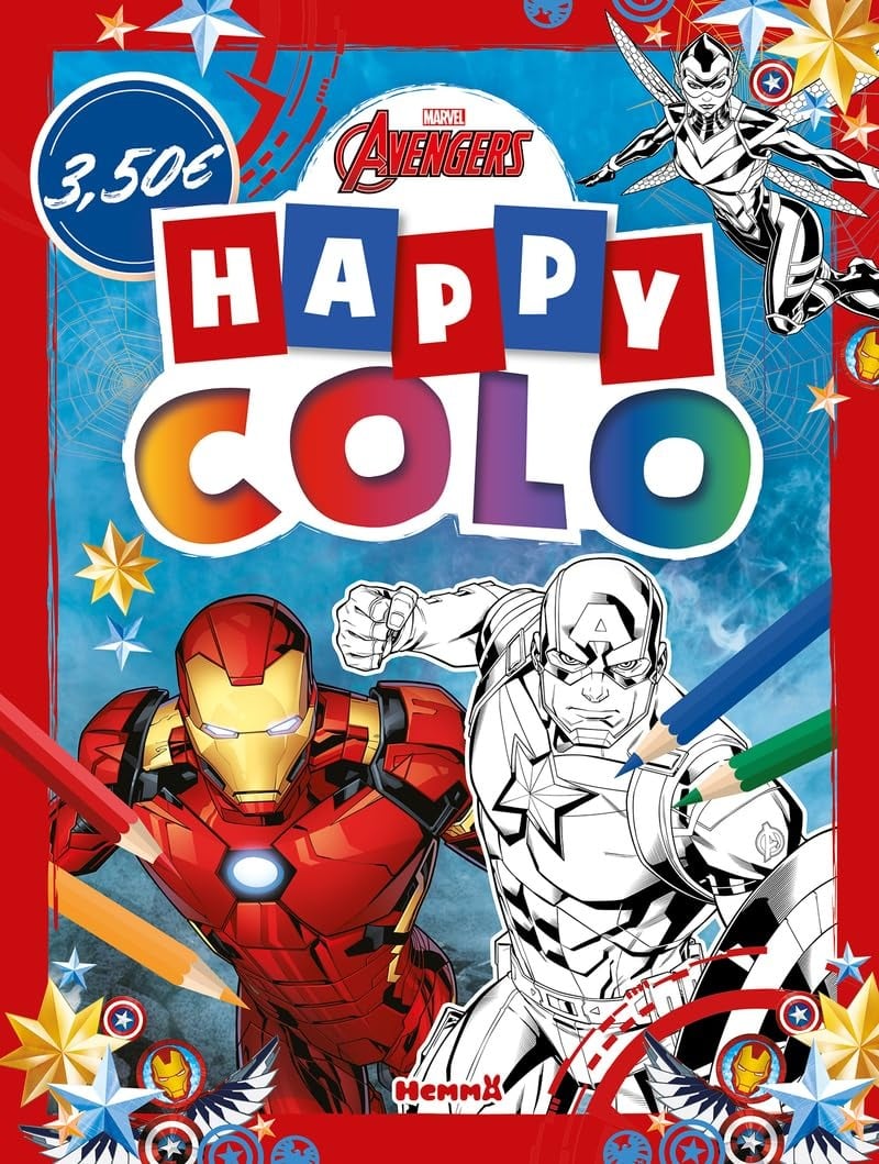 Marvel Avengers - Happy colo (Iron Man et Captain America)