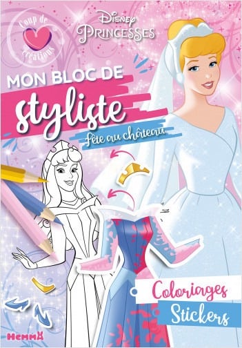 Disney princesses - mon bloc de styliste - coup de coeur creations - fete au chateau