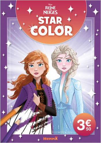 Disney La Reine des Neiges - Star Color (Elsa et Anna cadre mauve)