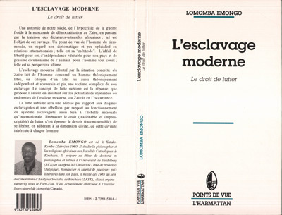 Emongo Lomomba L'esclavage Moderne - Le Droit De Lutter
