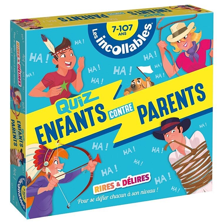 Boite Quiz - Incollables - Enfants Vs Parents