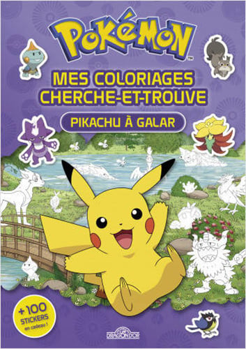 Pokemon - mes coloriages cherche-et-trouve - pikachu a galar