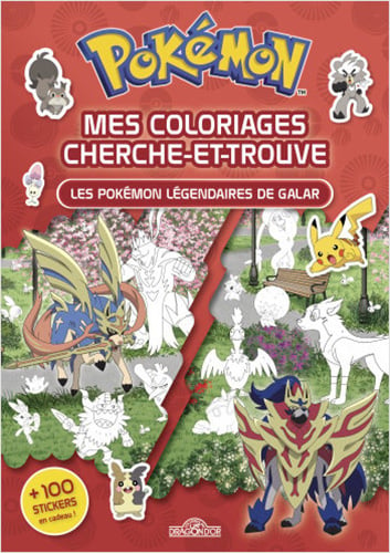 Pokemon # mes coloriages cherche-et-trouve # les pokemon legendaires de galar