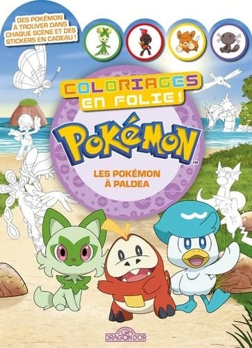 Pokémon - Coloriages en folie ! - Les Pokémon de Paldea