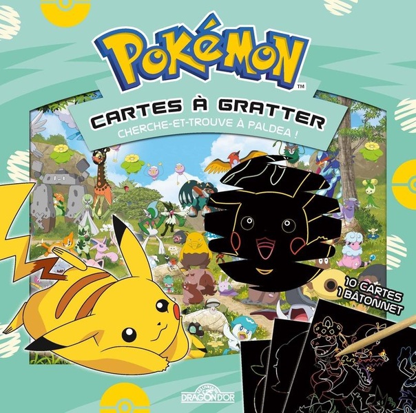 Cartes à gratter : Pokémon : Cherche-et-trouve à Paldea !