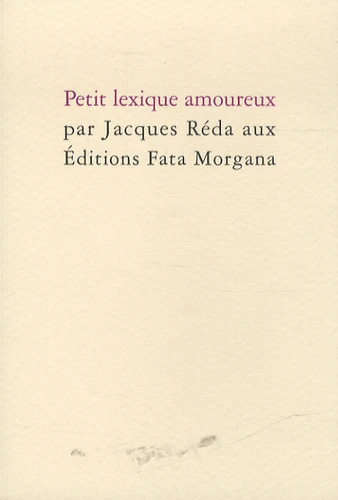 Réda Jacques Petit Lexique Amoureux