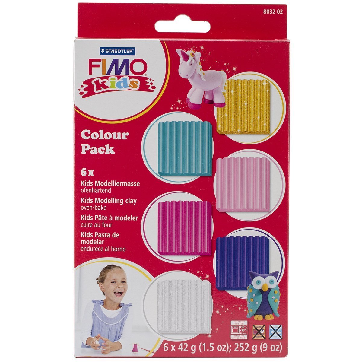 Kit Pâte Fimo Kids - 6 pains