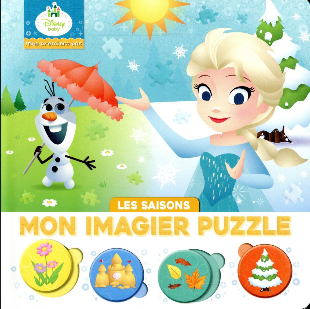 Mes premiers pas : Disney Baby : mon imagier puzzle - les saisons