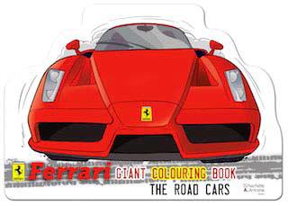 Ferrari - les voitures de route - livre de coloriage géant