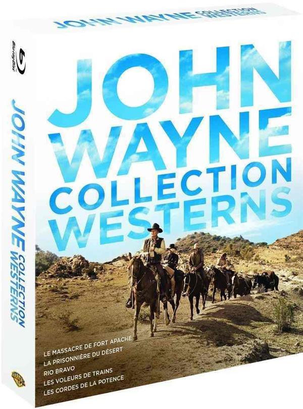 John Wayne - Collection Westerns : Le massacre de Fort Apache + La prisonnière du désert + Rio Bravo + Les voleurs de train + Les cordes de la potence