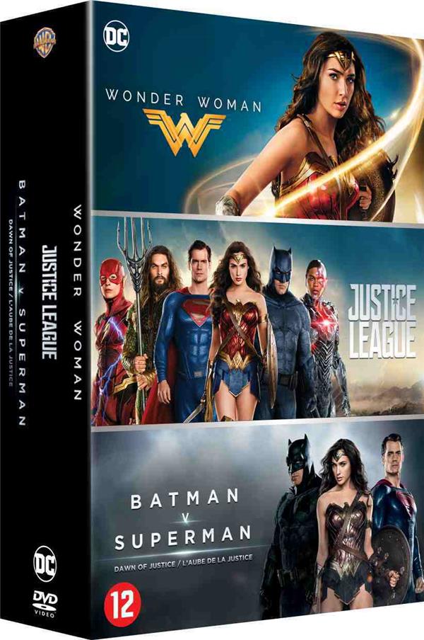 DC Universe - Coffret 3 films : Justice League + Wonder Woman + Batman v Superman : L'aube de la justice