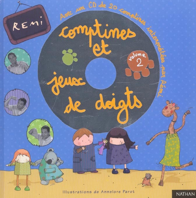 Comptines et jeux de doigts t2 livre+cd