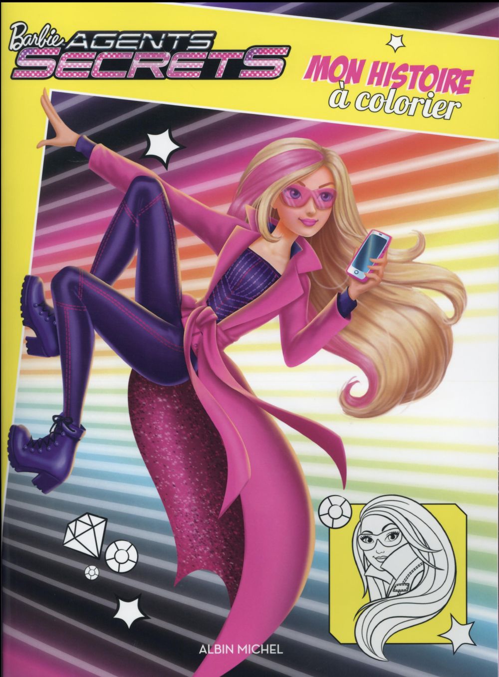 Barbie agent secret - mon histoire à colorier