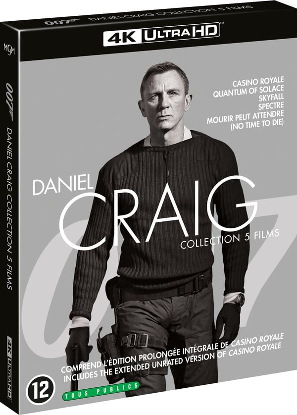 James Bond 007 - La collection Daniel Craig : Casino Royale + Quantum of Solace + Skyfall + Spectre + Mourir peut attendre