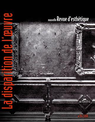 Fabienne Brugère Nouvelle Revue D'esthétique N° 8/2011 - La Disparition De L'oeuvre