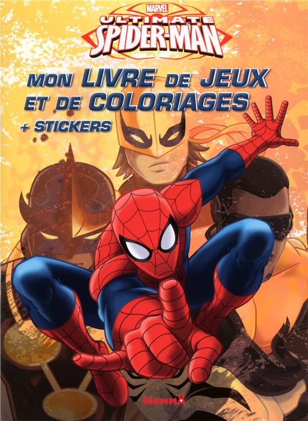 Ultimate spider-man - mon livre de jeux et coloriages + stickers