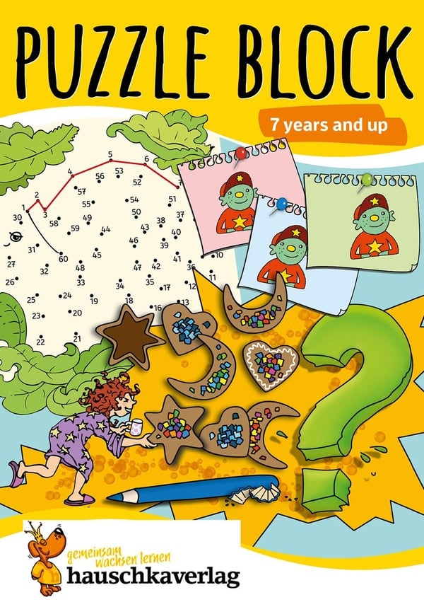 Puzzle Activity Book from 7 Years: Colourful Preschool Activity Books with Puzzle Fun : Labyrinth, Sudoku, Search and Find Books for Children, Promotes Concentration & Logical Thinking