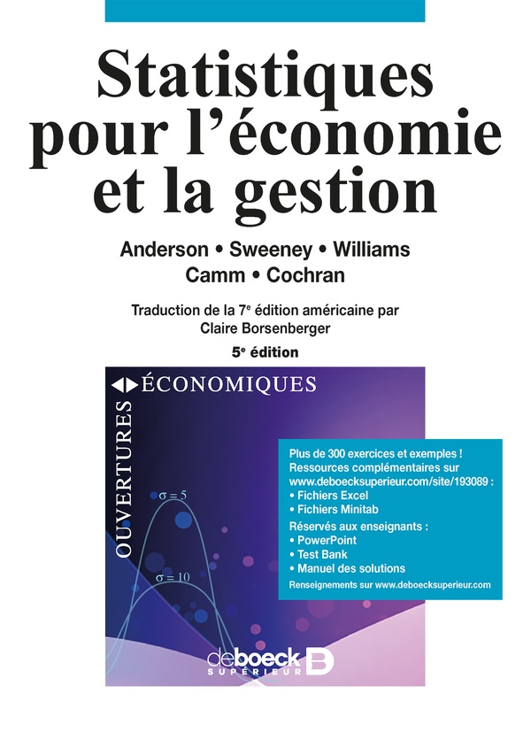 Statistiques pour l'conomie et la gestion