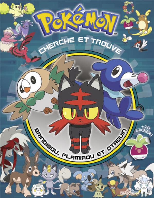 Pokémon : cherche et trouve Brindibou, Flamiaou et Otaquin