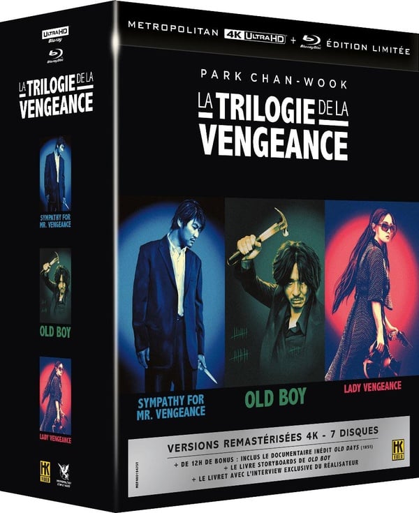 La Trilogie de Park Chan-Wook : Old Boy + Sympathy dor Mr. Vengeance + Lady Vengeance