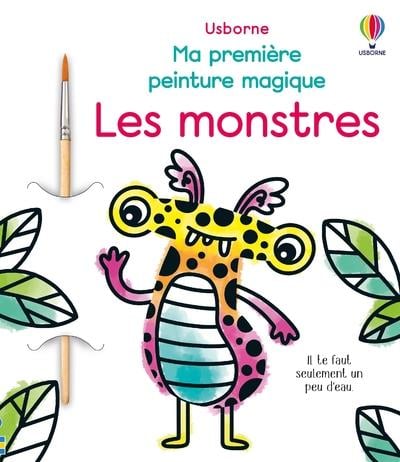 Les monstres - ma premiere peinture magique - des 3 ans