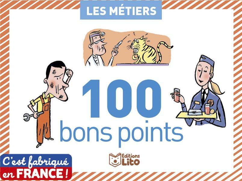 Boîte de 100 bons points : les métiers