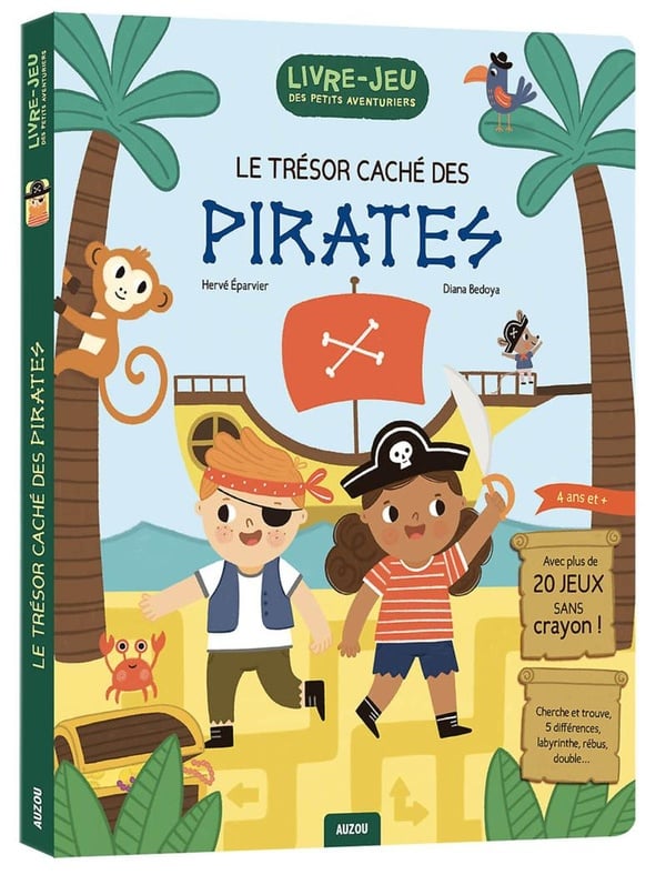 Livre-jeux des petits aventuriers : le trésor caché des pirates