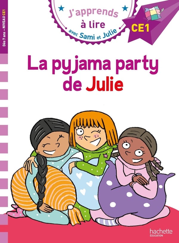 J'apprends à lire avec Sami et Julie : CE1 - la pyjama party de Julie