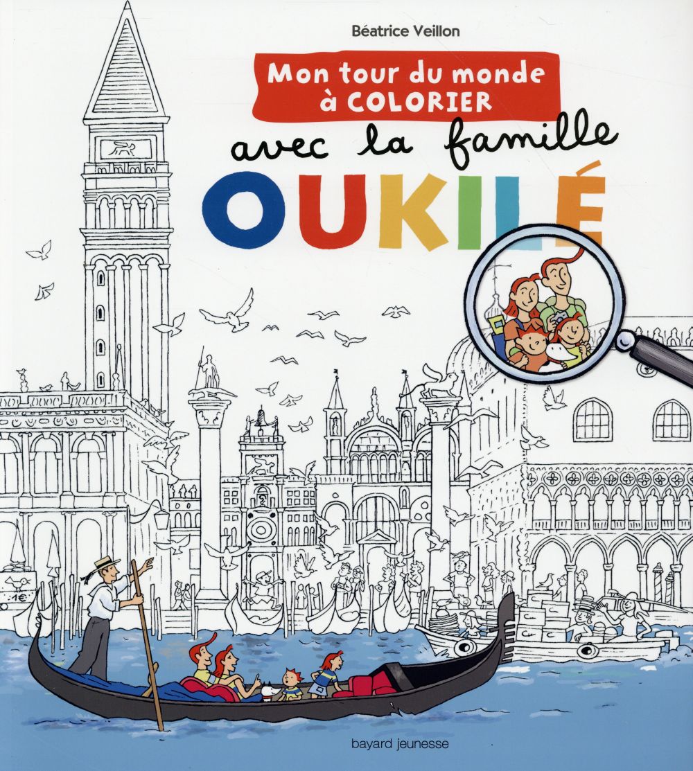 La famille oukilé - mon tour du monde à colorier