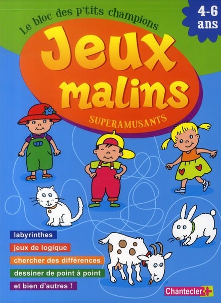 Le bloc des p'tits champions - jeux malins super amusants 4-6 ans