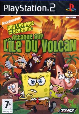 Bob l'éponge: attaque sur l'ile du volcan