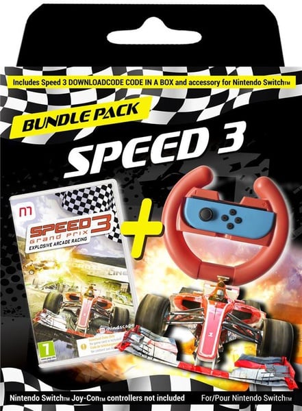 Speed 3 Code CIAB + Volant Nintendo SWITCH Neuf - vue 6