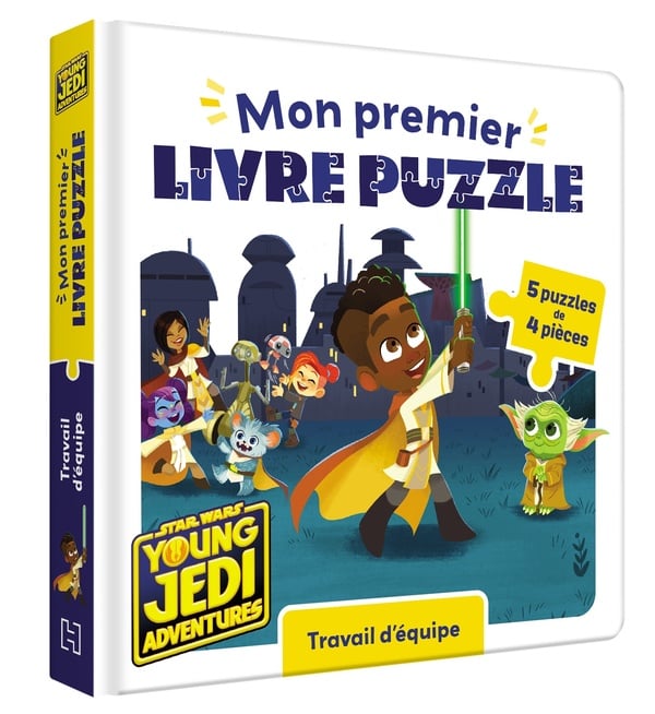 Mon premier livre puzzle : Star Wars : Les Aventures des petits Jedi : travail d'équipe