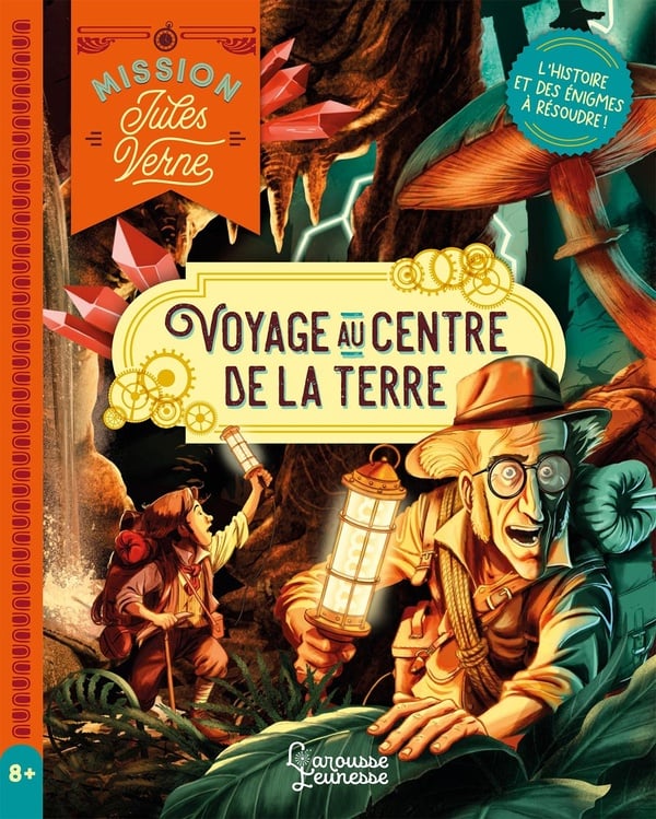 Escape game junior : mission Jules Verne : voyage au centre de la terre - l'histoire et des énigmes à résoudre !