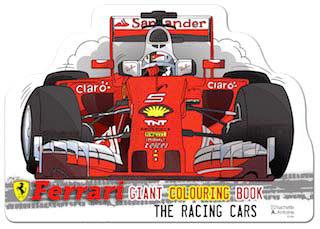 Ferrari - les voitures de course - livre de coloriage géant