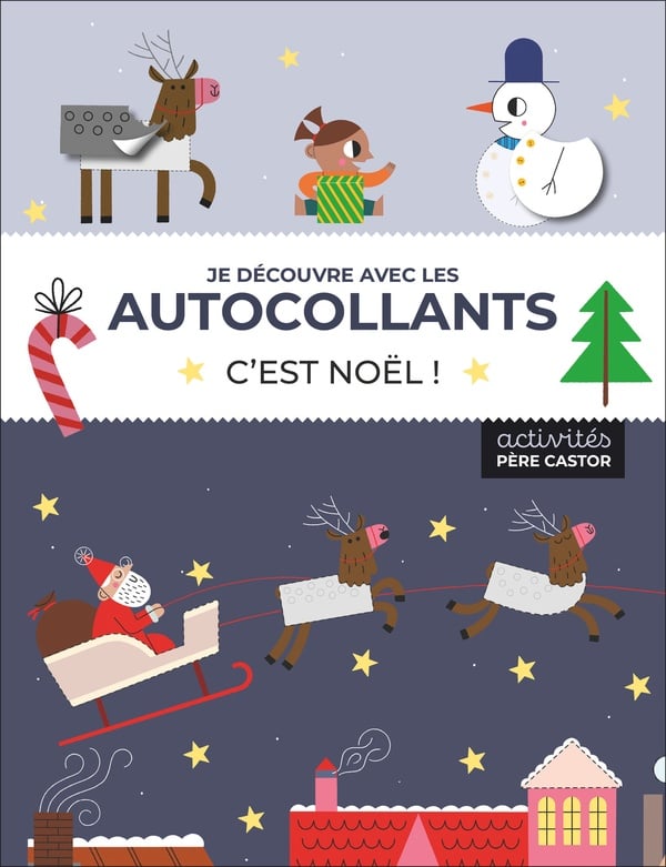 Je découvre avec les autocollants - C'est Noël !