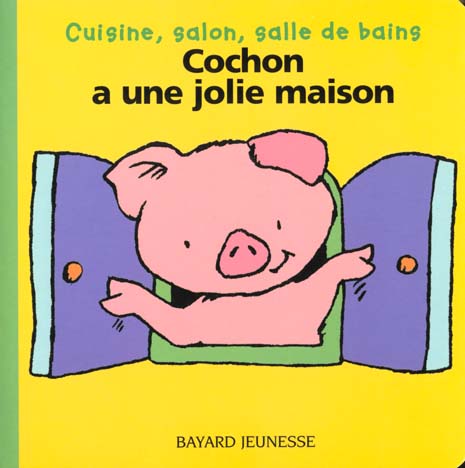 Cochon a une jolie maison