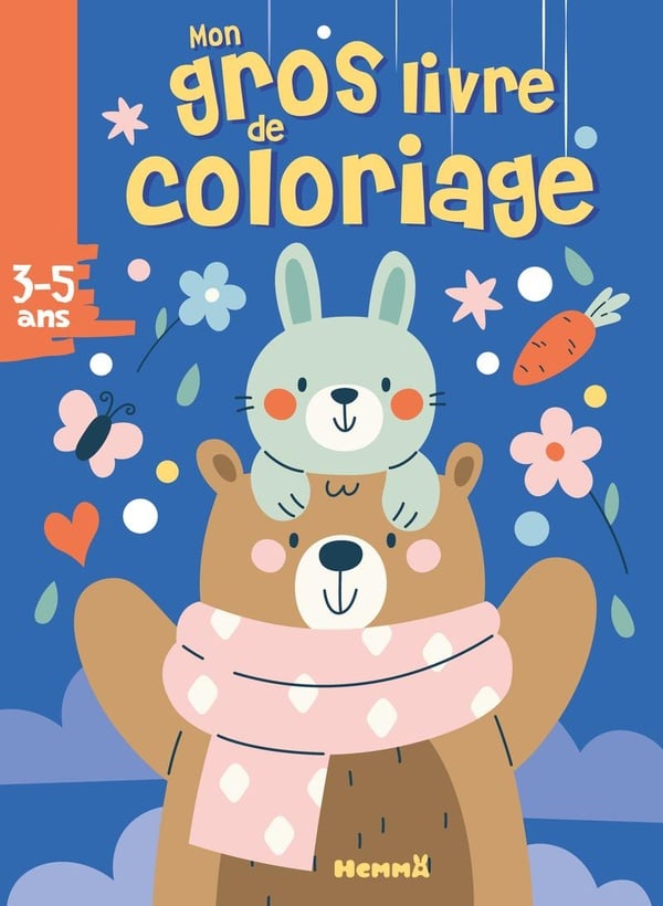 Mon gros livre de coloriage (Ours et lapin)