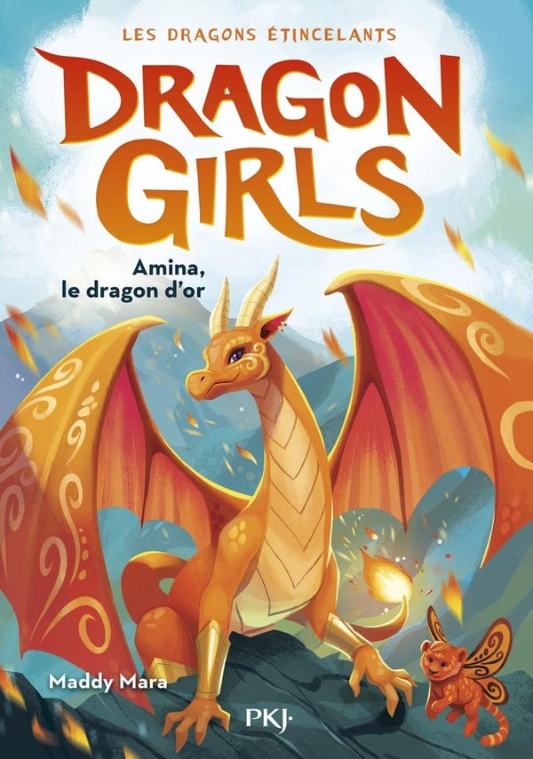 Dragon Girls Cycle 1 : Les dragons étincelants Tome 1 : Amina, le dragon d'or