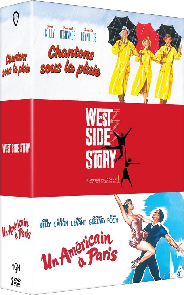 Chantons sous la pluie + Un Américain à Paris + West Side Story