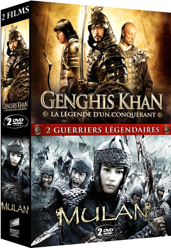 2 guerriers légendaires : Genghis Khan, la légende d'un conquérant + Mulan