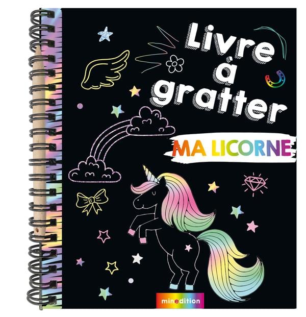 Livre à gratter - ma licorne