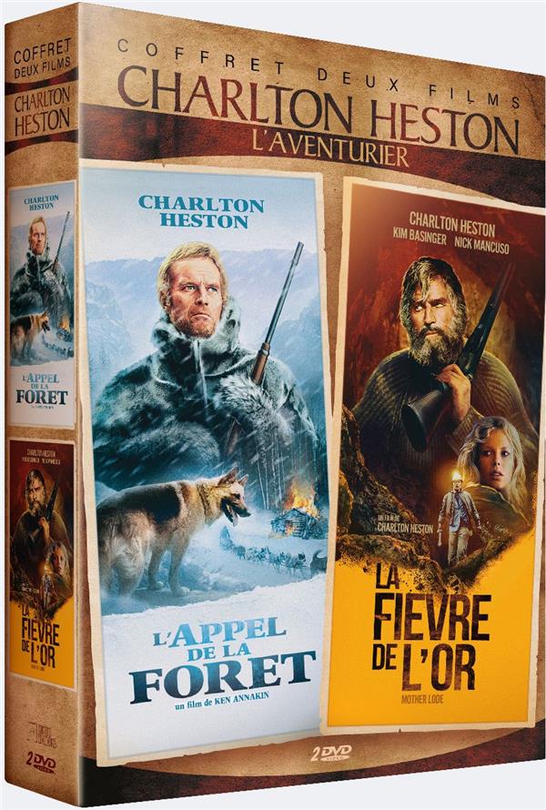 Charlton Heston l'aventurier - Coffret : La Fièvre de l'or + L'Appel de la forêt