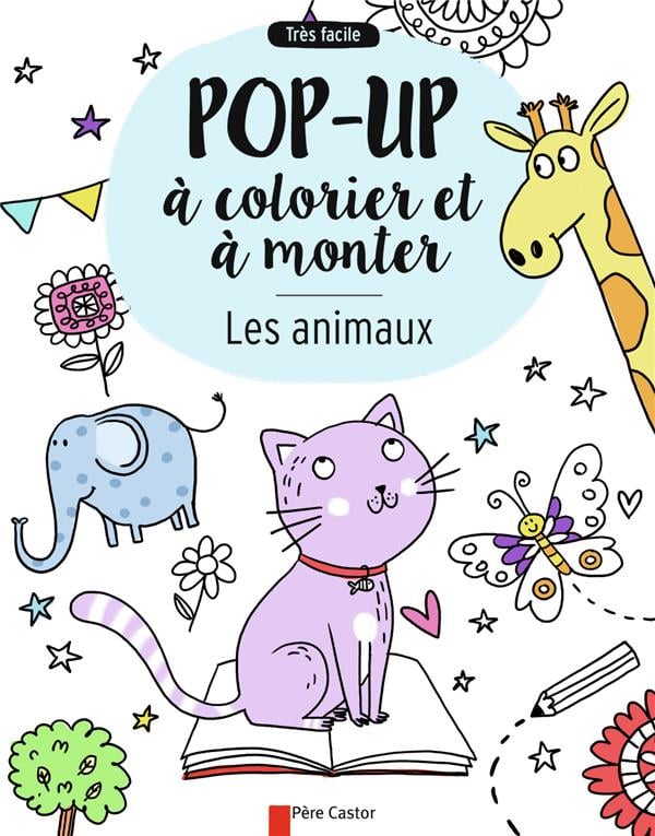 Les animaux - pop-up à colorier et à monter