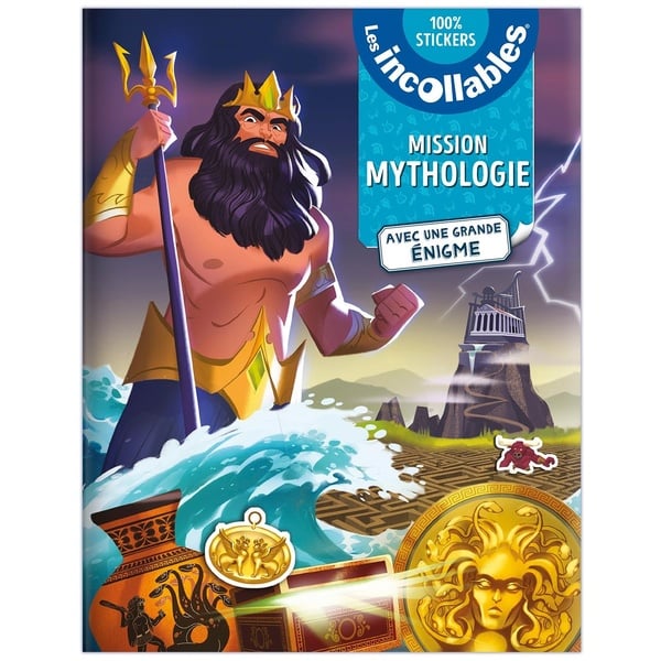 Les incollables : mission mythologie : mes énigmes en stickers