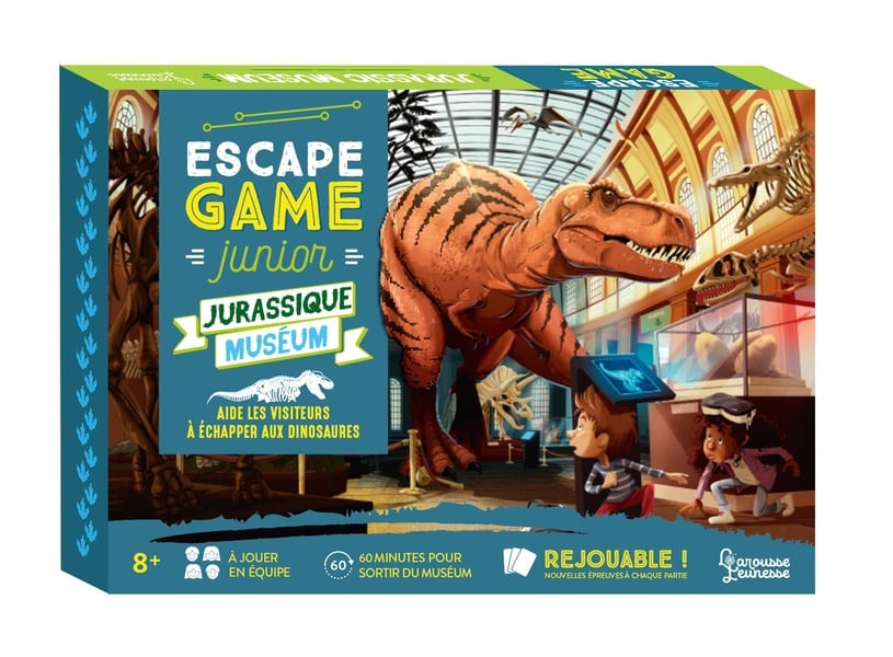 Escape game junior : Jurassic Museum : aide les visiteurs à échapper aux dinosaures