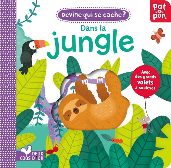 Patapon - devine qui se cache dans la jungle - livre avec rabats troués