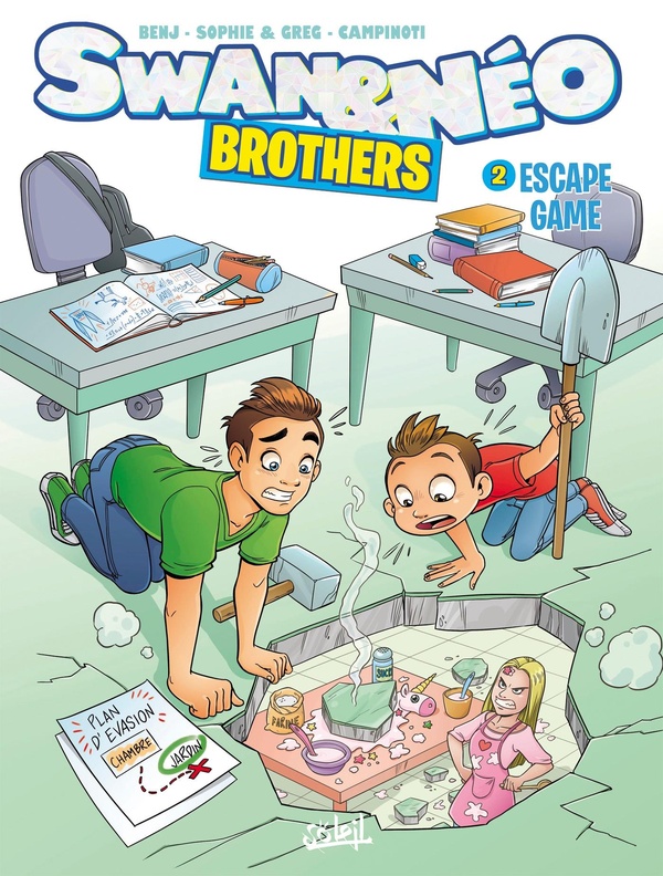 Swan et Néo brothers Tome 2 : escape game